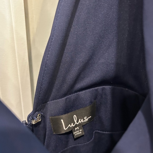 Lulus EUC Navy Heavenly Hues Maxi Dress Medium (Sold Out Color) - Picture 3 of 10